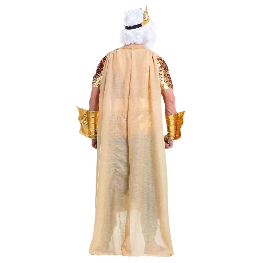 Halloween Costume Adult Women Mermaid King Couple Performance Costume Photo Studio Performance Cosplay Dress