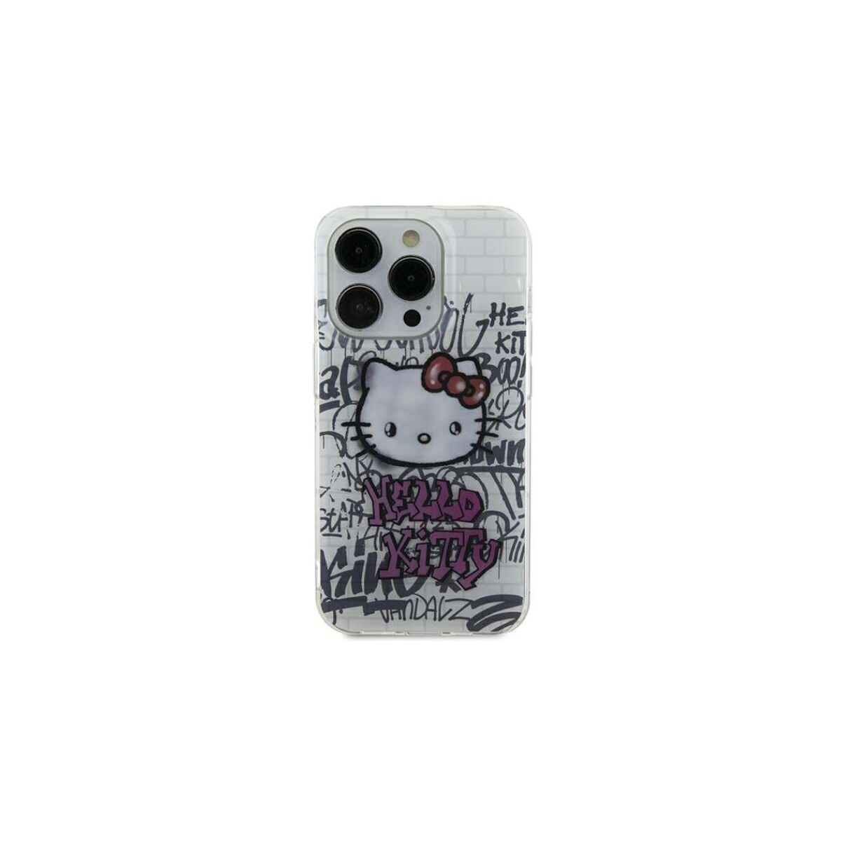 Zadní Kryt Hello Kitty pro Apple iPhone 15 Hello Kitty bílé pohádky Hello (HKHCP15SHDGPHT)-0