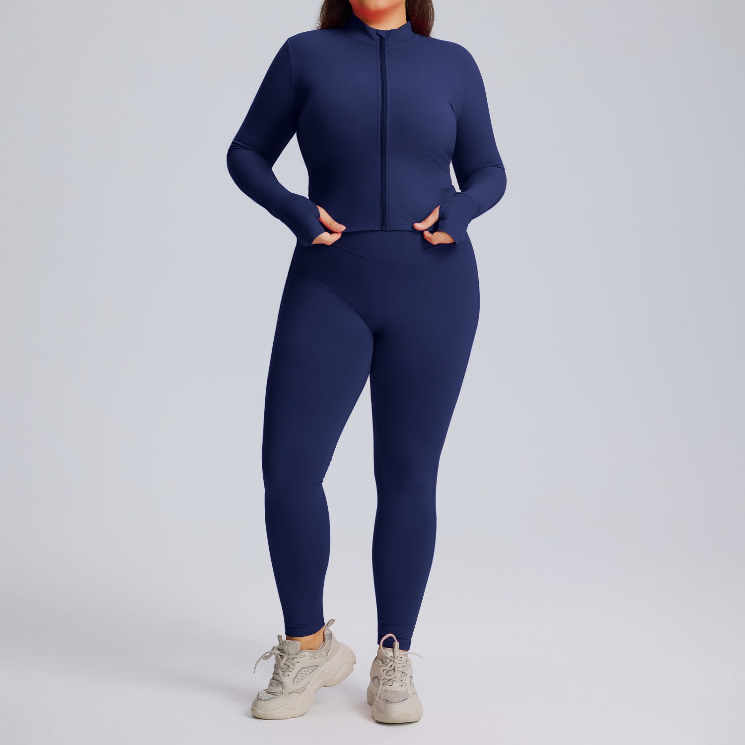 Women's Long Sleeved Yoga Suit Set