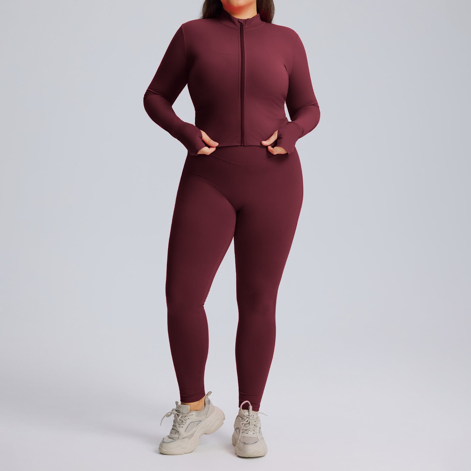 Women's Long Sleeved Yoga Suit Set