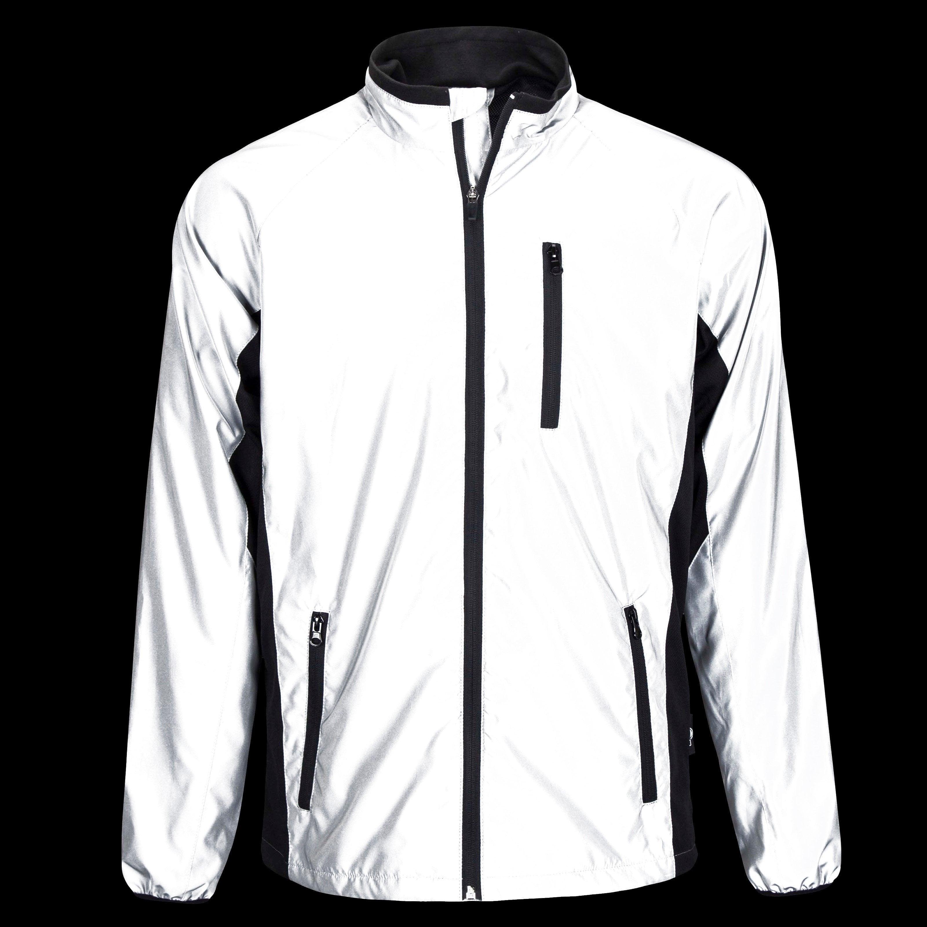Reflective High Visibility Cycling & Running Jacket | Silver | BTR