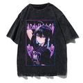 Women's Japanese Anime T-Shirt Y2K Harajuku Hip Hop Short Sleeve Summer Top-0