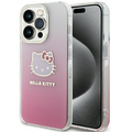 Hello Kitty IML Gradient Electrop Kitty Head iPhone 13 Pro Max telefon tok - Pink-0