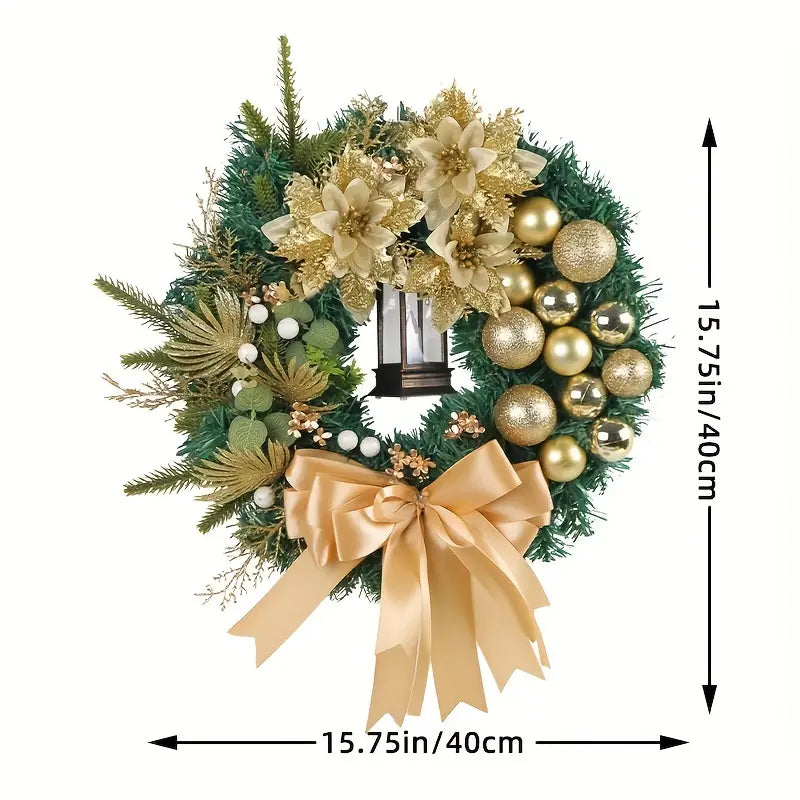 Braided Bliss: A Festive Christmas Wreath