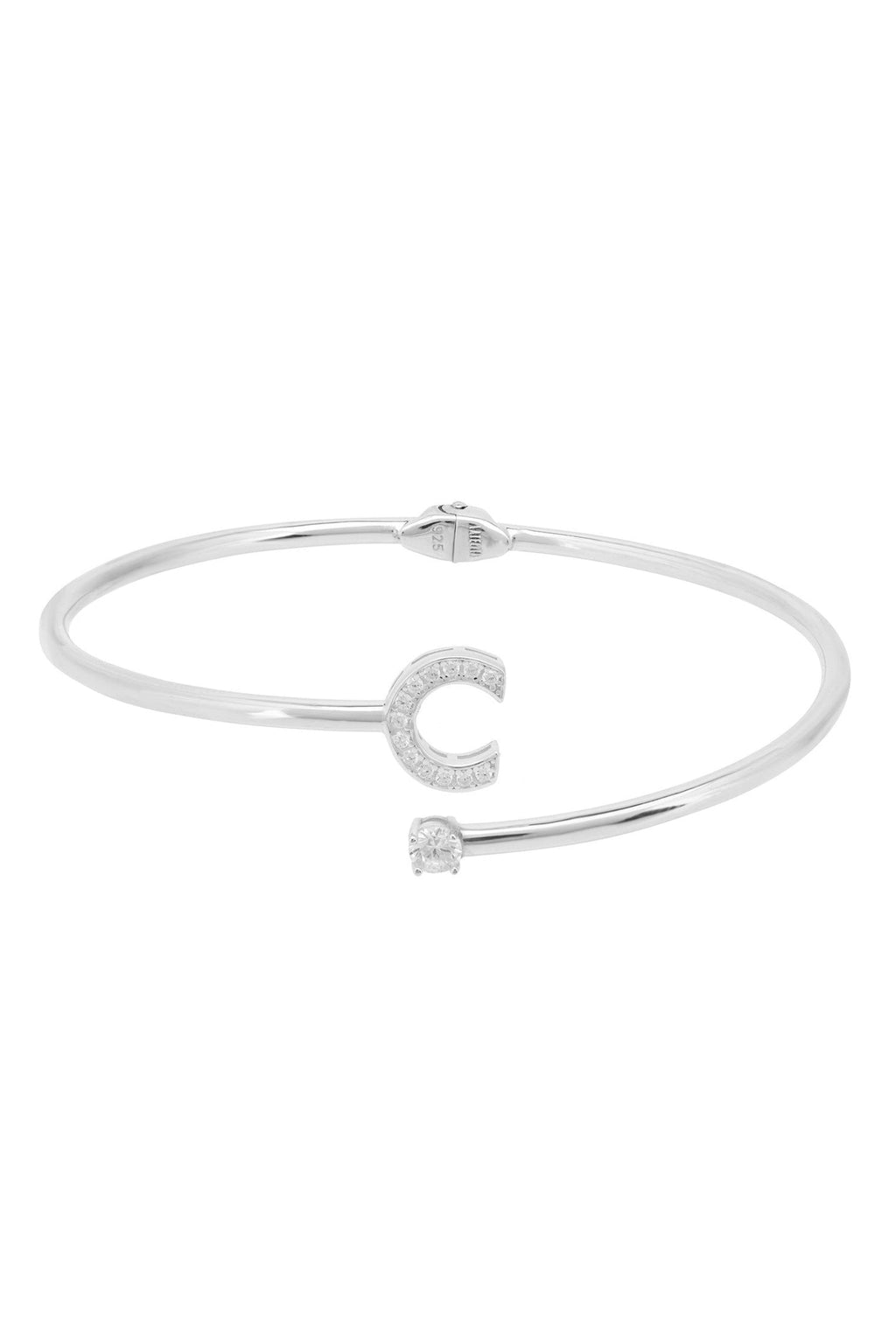 Initial Bangle Silver C