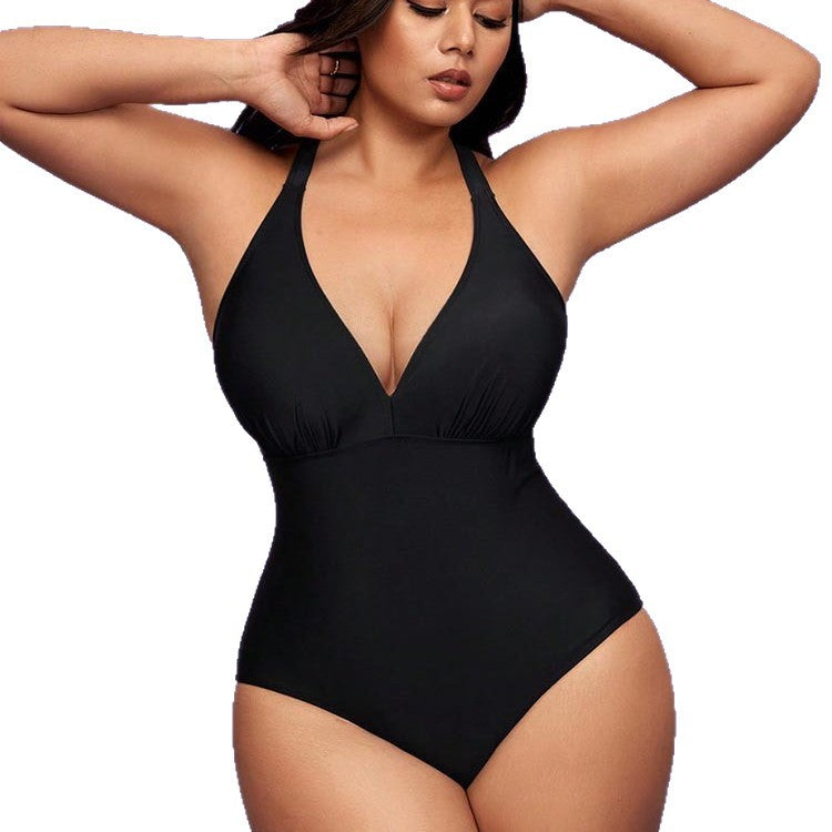 Plus Size Conservative One-Piece Swimsuit