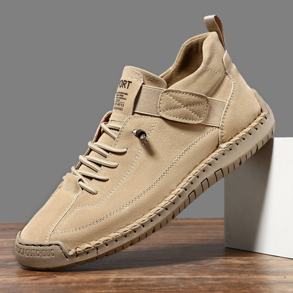 Men's mid top Martin boots outdoor casual workwear stitched men's shoes