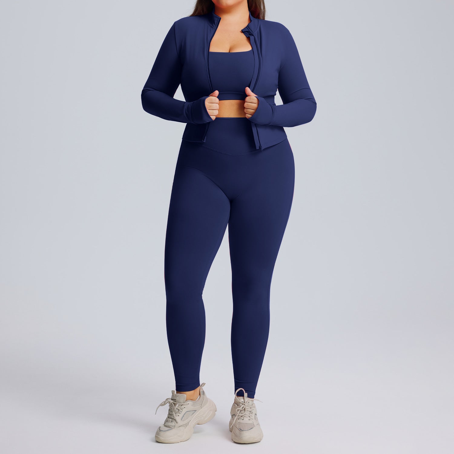 Women's Long Sleeved Yoga Suit Set