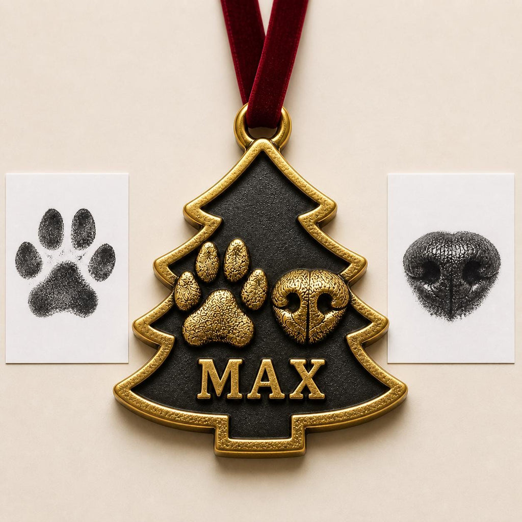 Pet Print Ornament, Christmas Tree