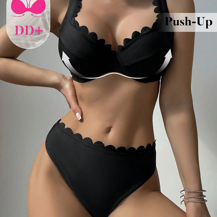 Sexy Bikini Set Women's Two-Piece Swimsuit with Straps