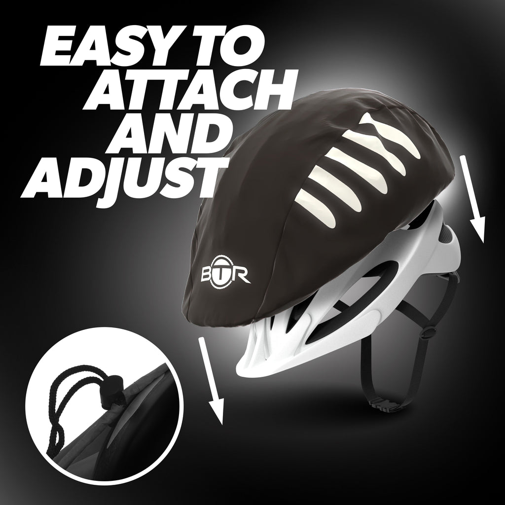 BTR Waterproof Hi Vis Cycling Helmet Cover