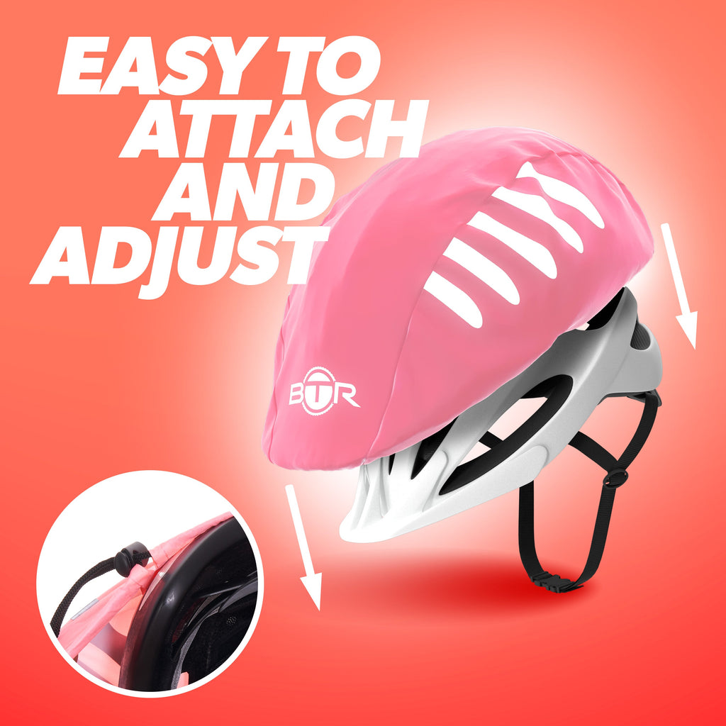 BTR Waterproof Hi Vis Cycling Helmet Cover