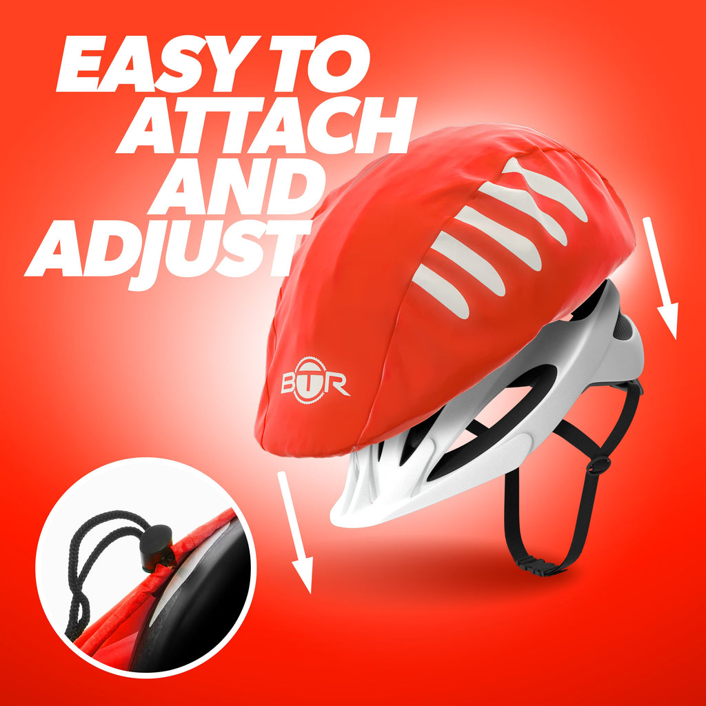 BTR Waterproof Hi Vis Cycling Helmet Cover