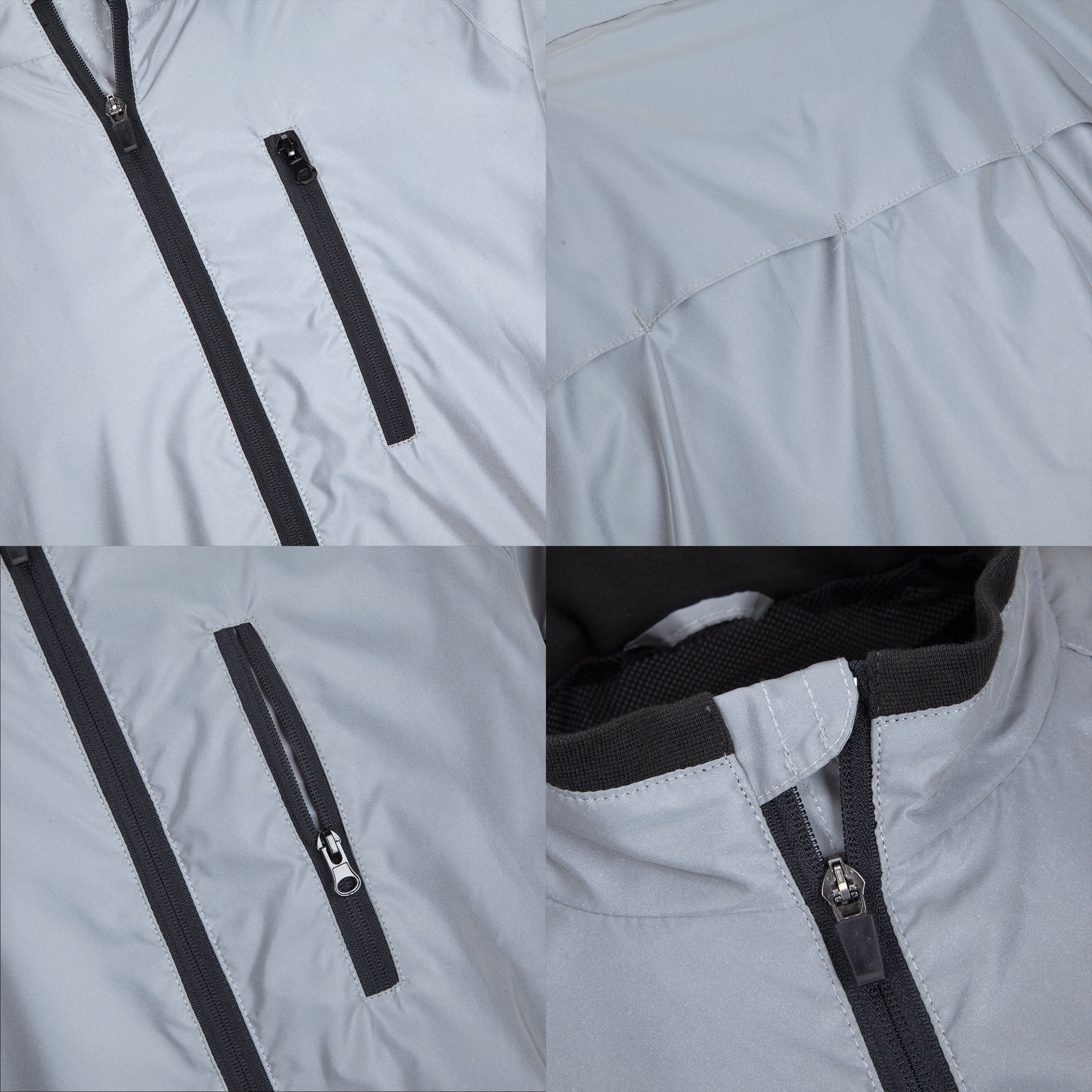 Reflective High Visibility Cycling & Running Jacket | Silver | BTR