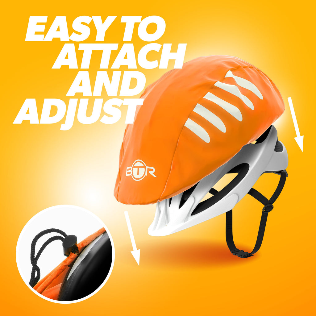 BTR Waterproof Hi Vis Cycling Helmet Cover