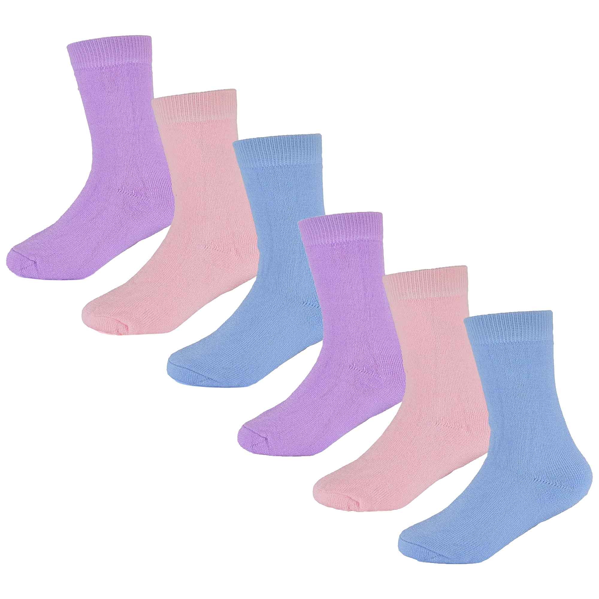 Heatwave Thermalwear Kids Thermal Socks 6 Pack Non Slip Cushioned Warm Winter Boots Sizes