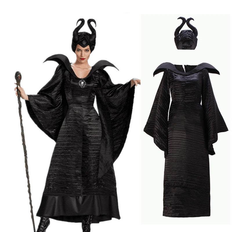 Sleeping Beauty Maleficent Witch Costume Halloween Witch Dress Party Cosplay Dress