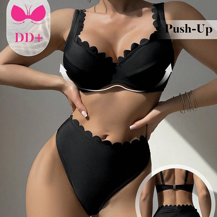 Sexy Bikini Set Women's Two-Piece Swimsuit with Straps