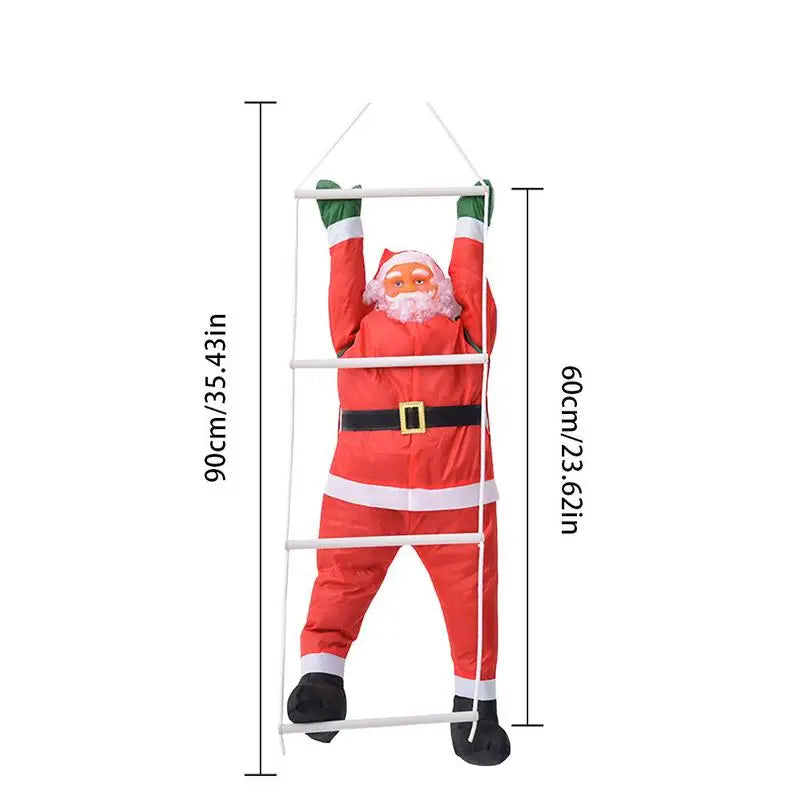 Climbing Santa Claus Ladder Christmas Decor