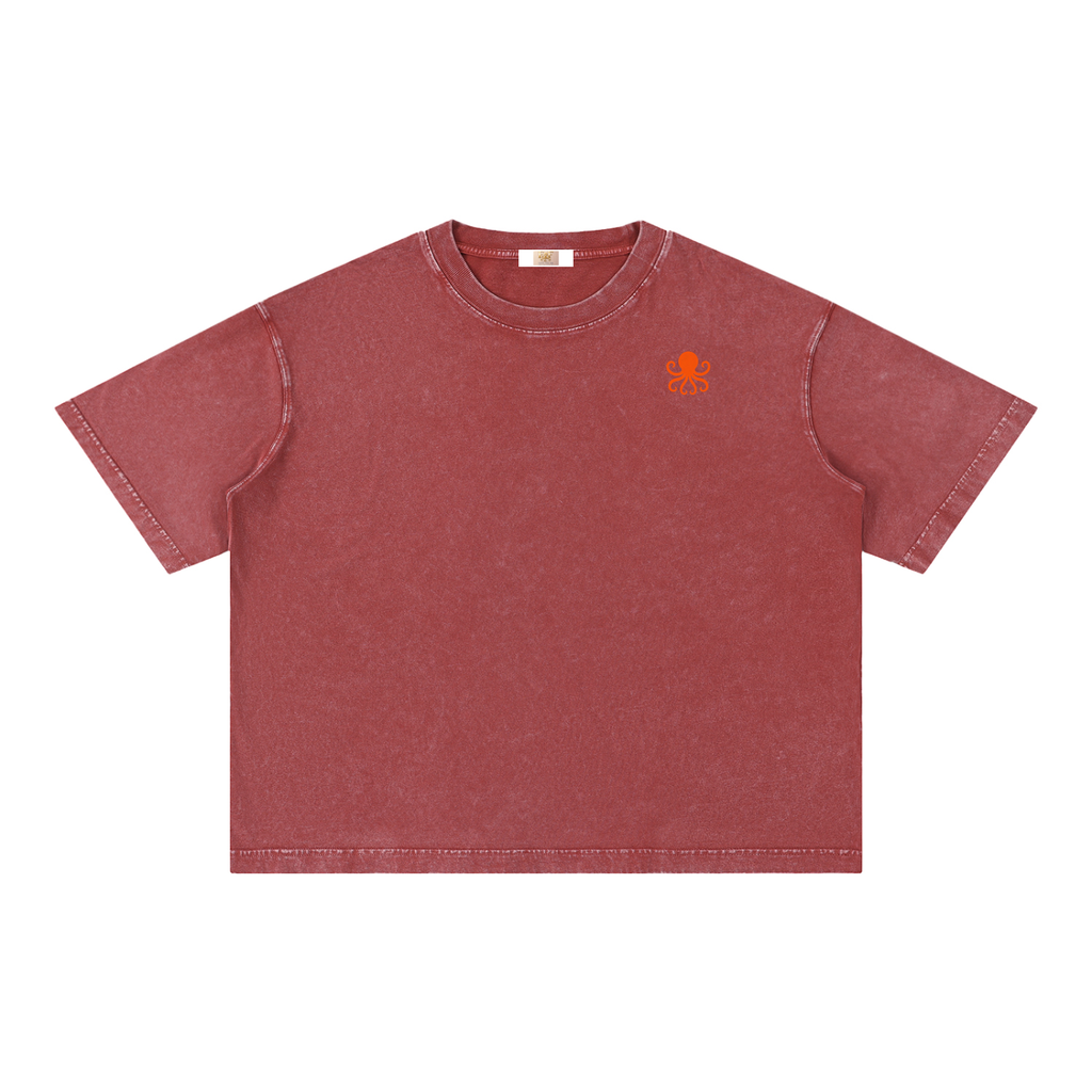 Mineral Wash Boxy Cotton T-Shirt