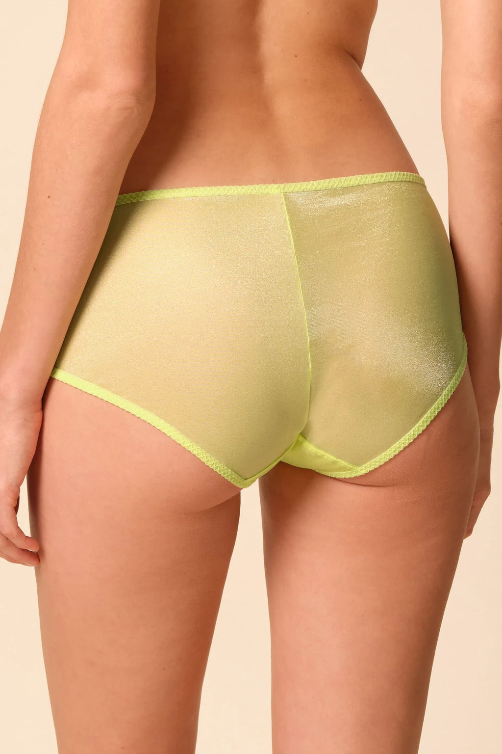 Gossard Glossies Sunny Lime Sheer Shorts-1