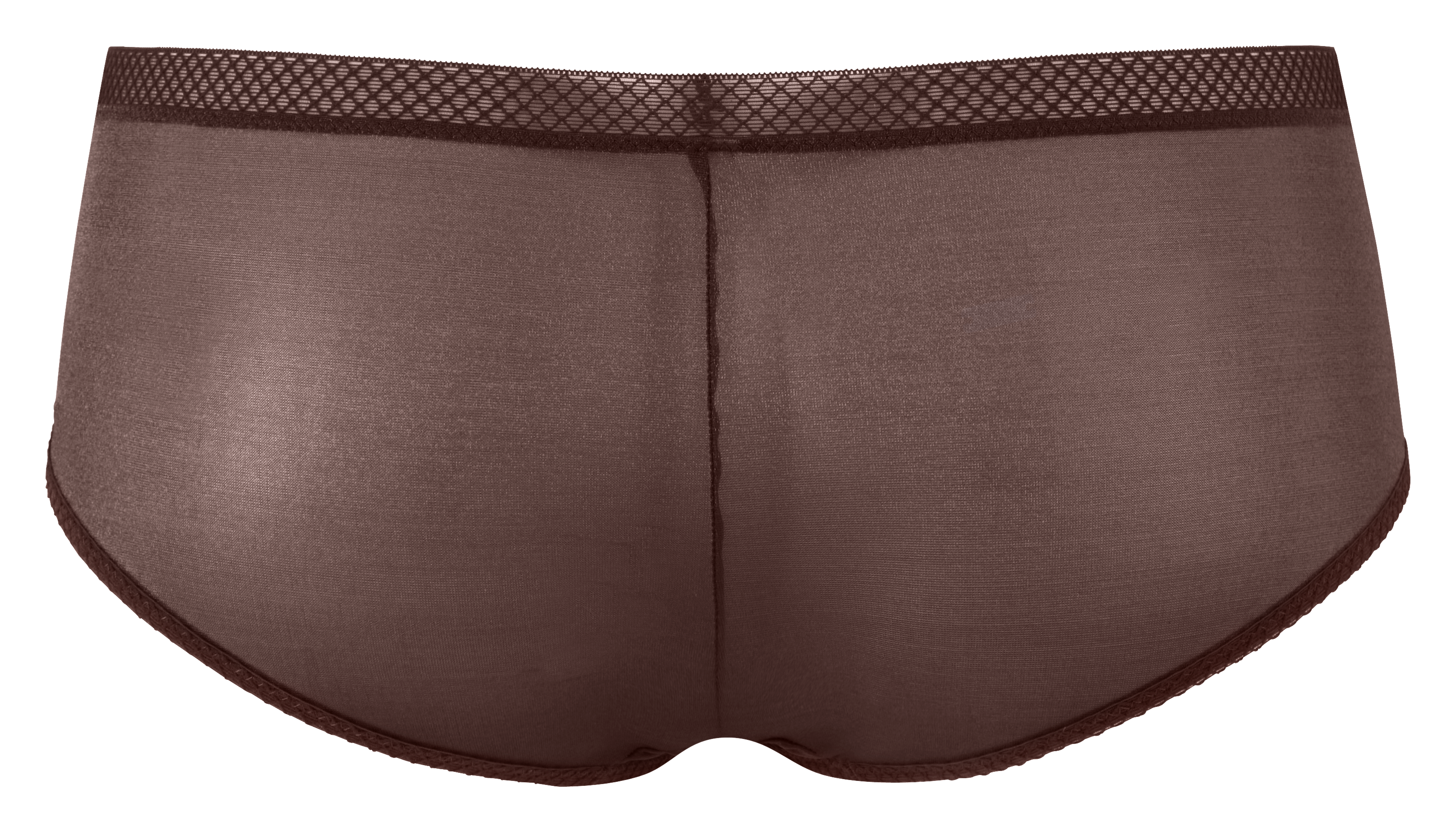 Sheer See Through Shorts Panty Gossard Glossies Brown-3