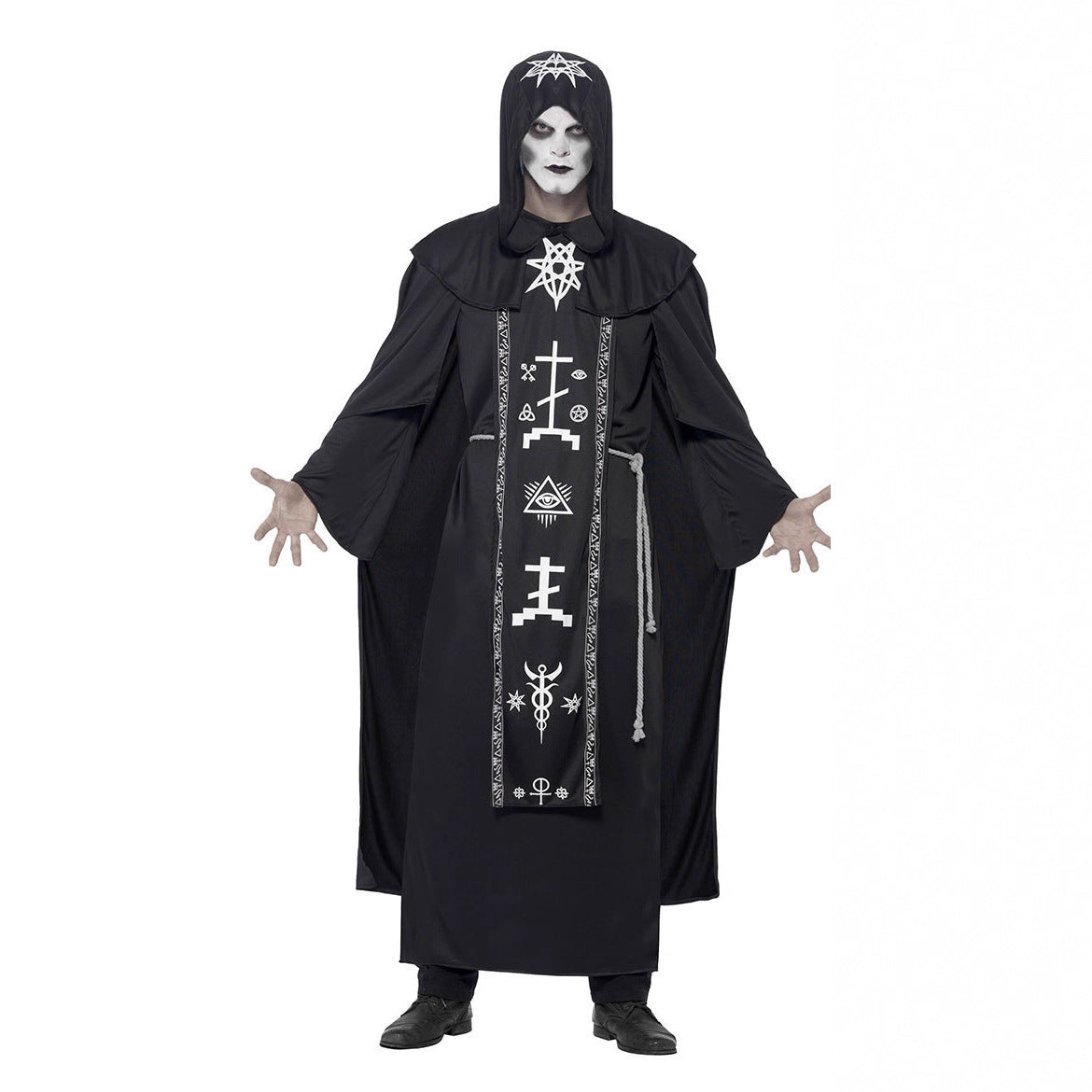 Halloween Costume Cosplay Couple Wizard Robe Costume, Witch, Vampire Outfit