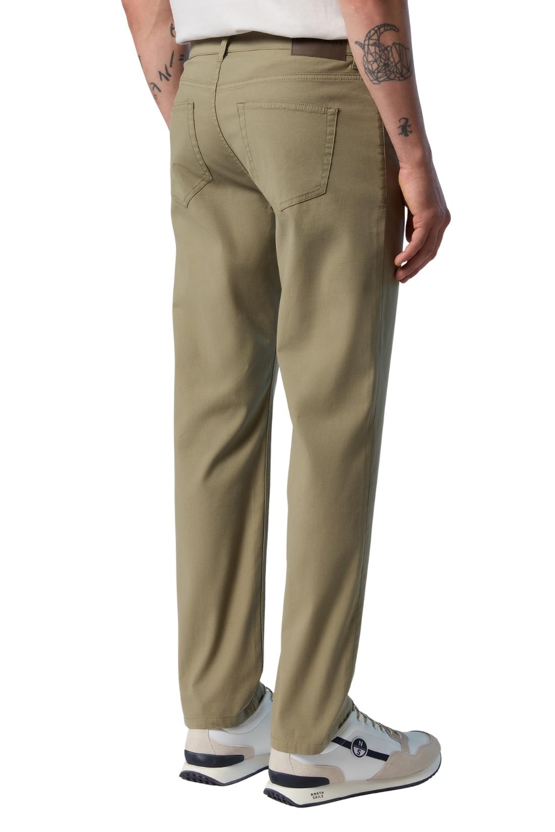 NORTH SAILS - Pantaloni uomo 5 tasche in dobby stretch - Taglia 42-1