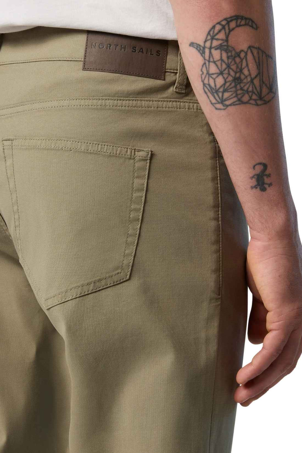 NORTH SAILS - Pantaloni uomo 5 tasche in dobby stretch - Taglia 42-2