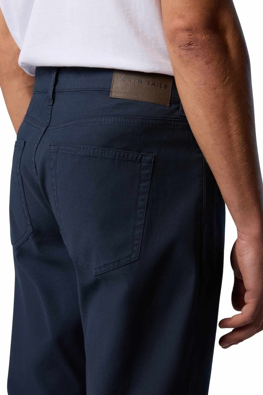 NORTH SAILS - Pantaloni uomo 5 tasche in dobby stretch - Taglia 42-5