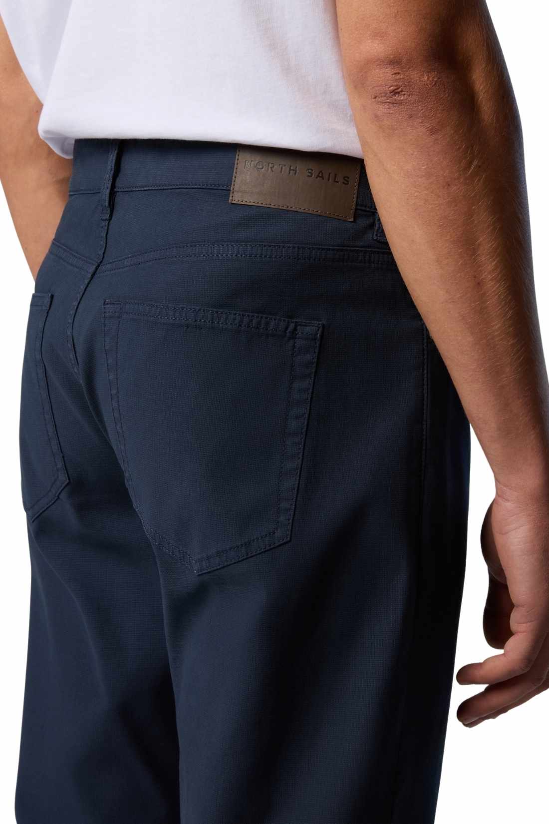 NORTH SAILS - Pantaloni uomo 5 tasche in dobby stretch - Taglia 42-5