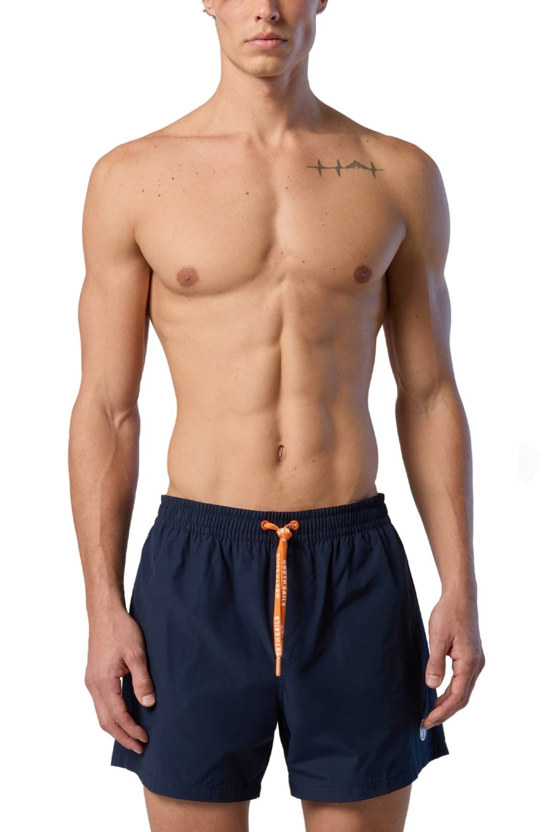 NORTH SAILS - Shorts mare uomo con logo-0
