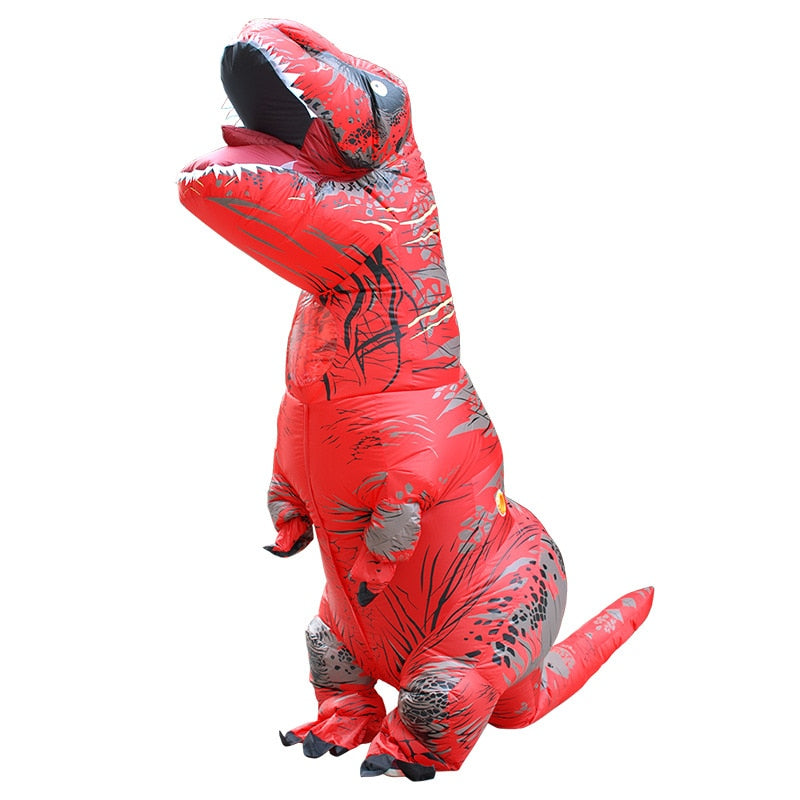 Cosplay Halloween Party Game Adult Children Inflatable Suit Tyrannosaurus Rex Dinosaur Inflatable Clothes Show Props