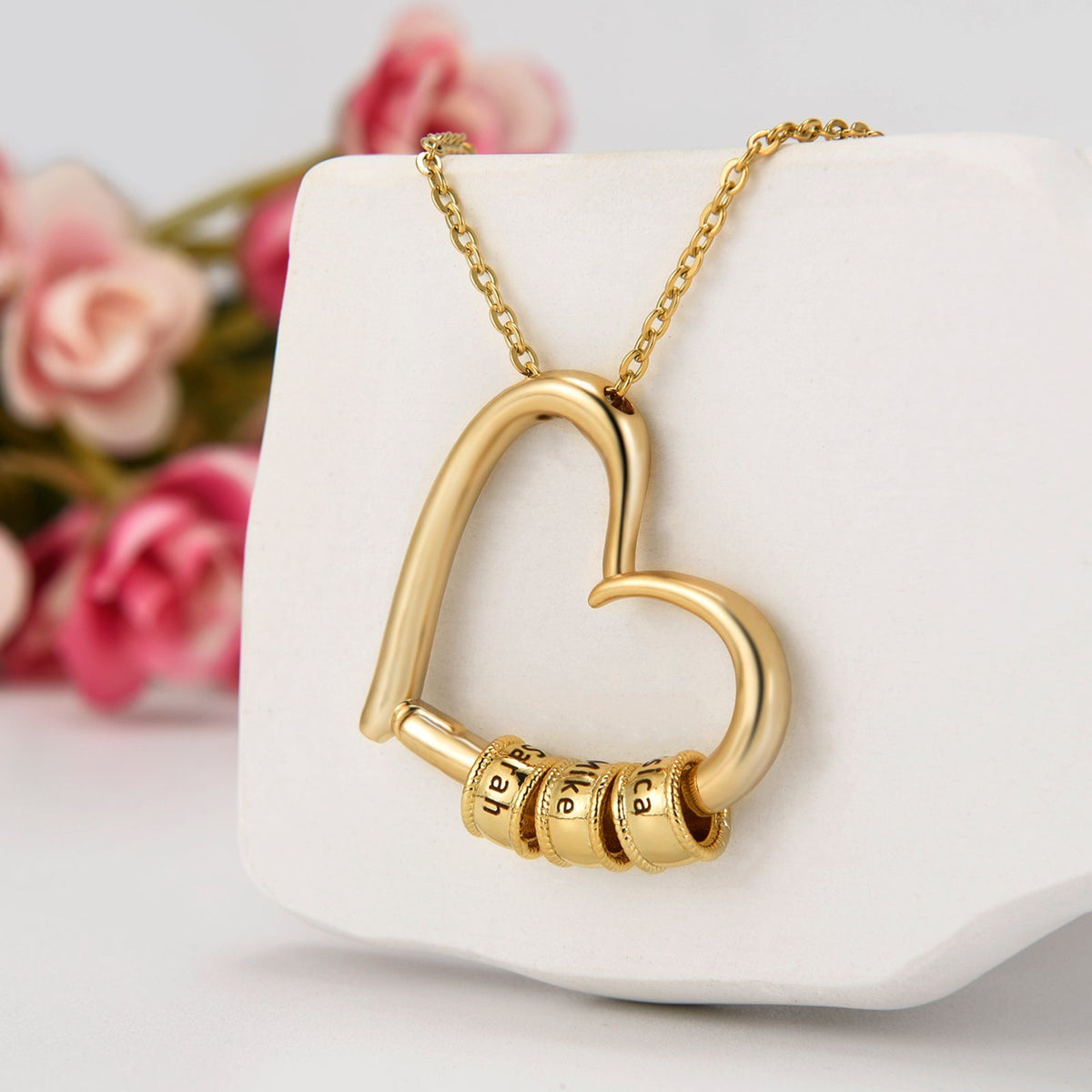 Family's Love - Engraved Pendant with LED Box