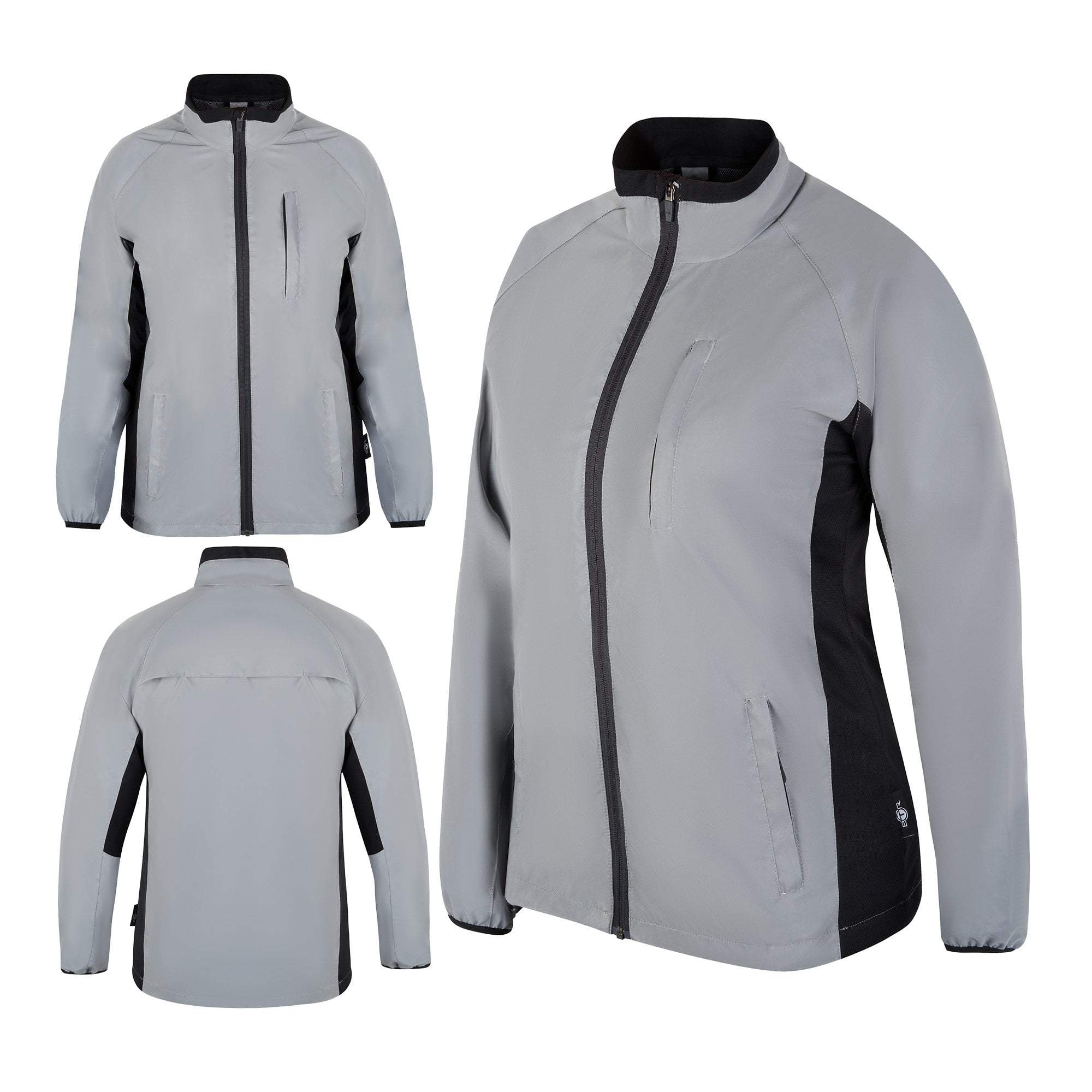 Womens Reflective Running & Cycling Jacket | Silver Hi Vis | BTR