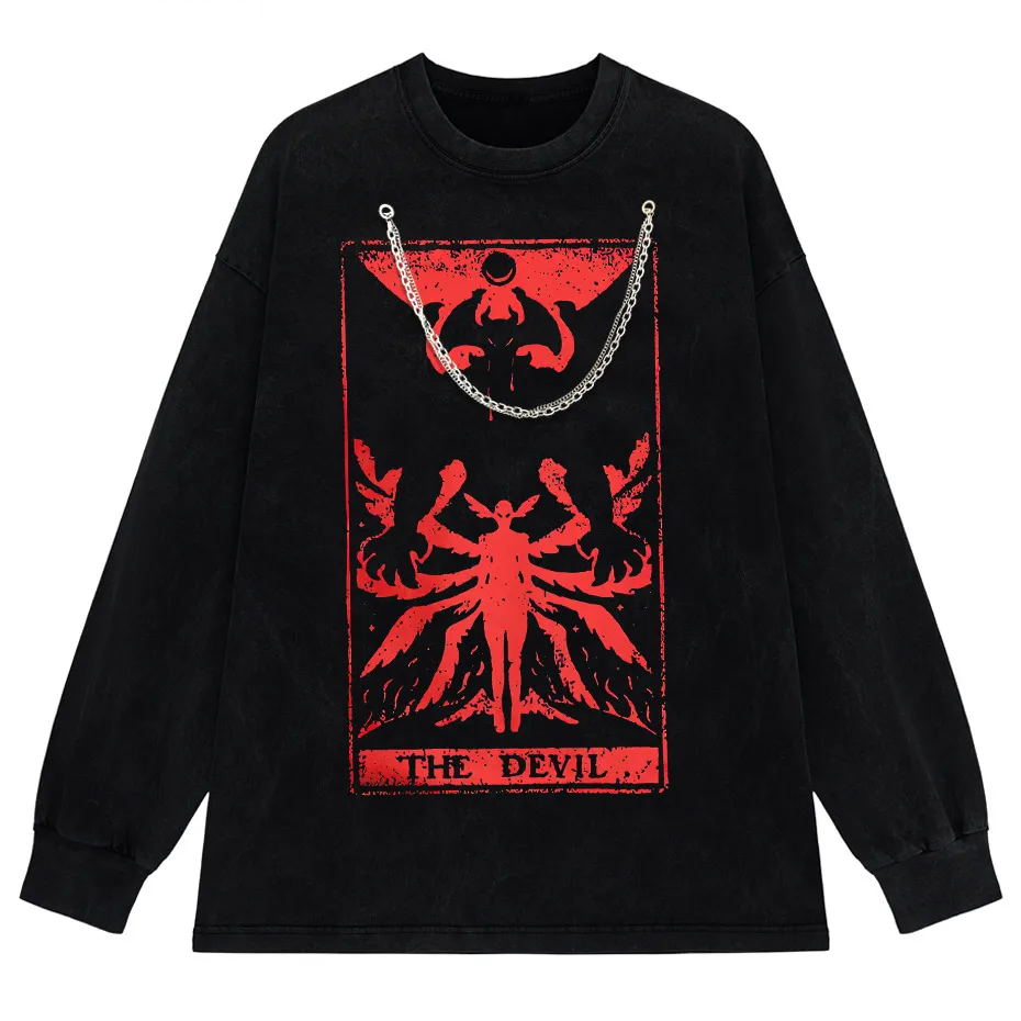 Devilman Crybaby Anime Graphic T-Shirt Men Harajuku Cotton Tee-5