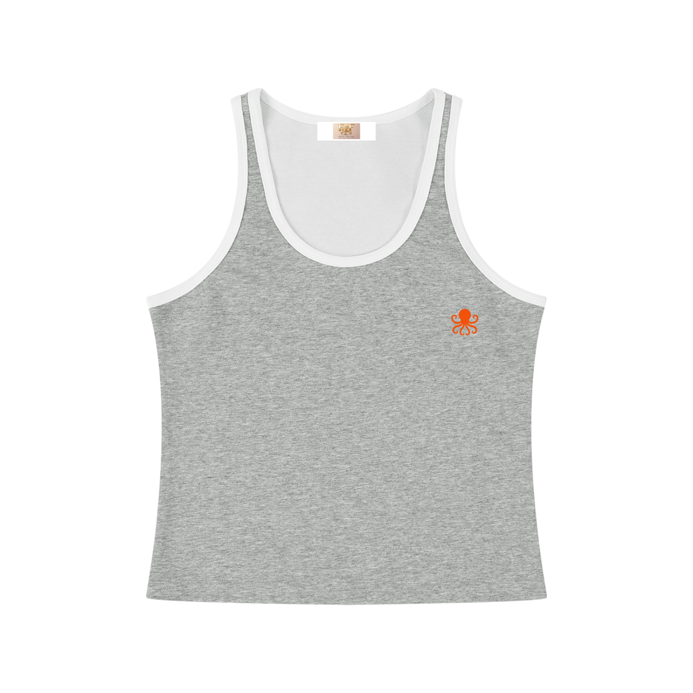 Women's Color Block Cropped Tank Top