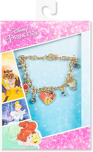 Disney Princess Yellow Gold Charm Bracelet-2