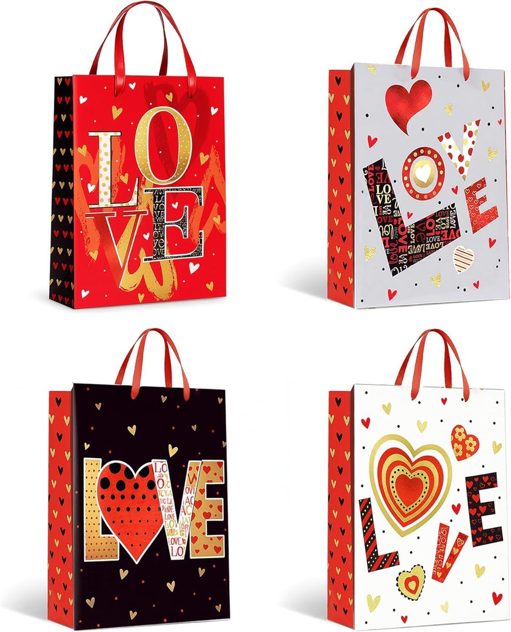 Gift Bags with love text ~6342