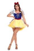 Halloween Costume Snow White Dress Tailcoat Cosplay Costume Short Party Performance Dress