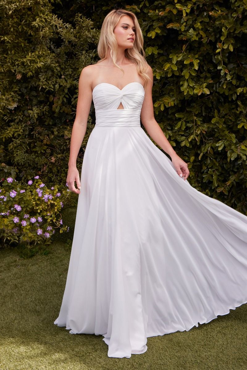 Strapless A-Line Wedding Dress-0