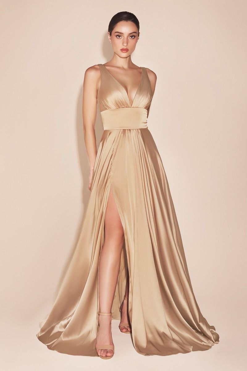 Soft Satin A-Line Dress-6