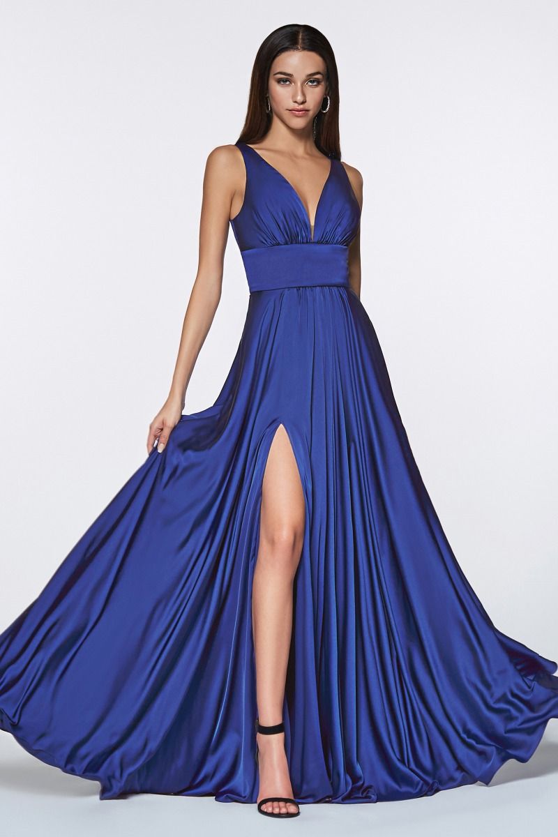 Soft Satin A-Line Dress-6