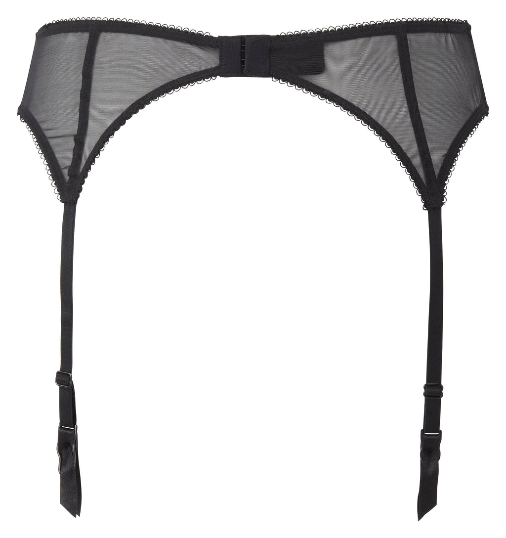 Sheer Lace Garter Belt Gossard Superboost Lace Black-4