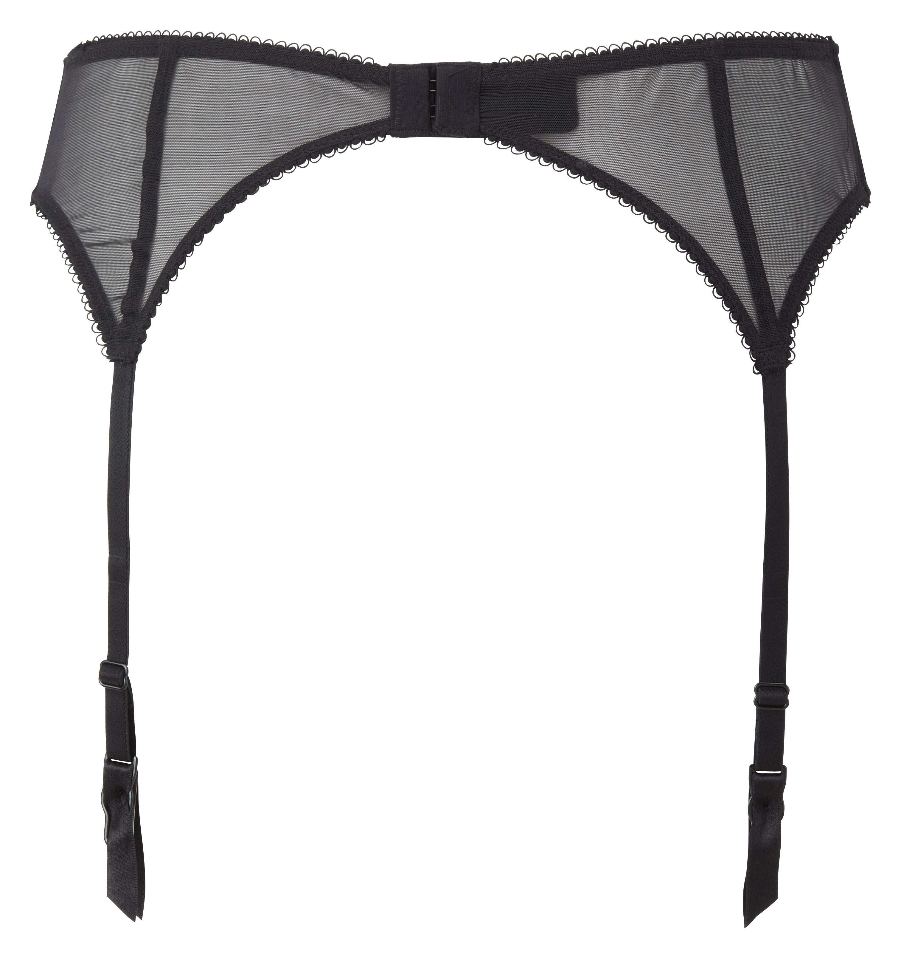 Sheer Lace Garter Belt Gossard Superboost Lace Black-4