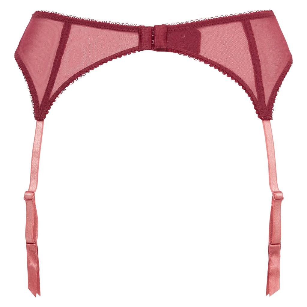 Gossard Superboost Lace Garter Belt Cranberry/Raspberry Sorbet-3