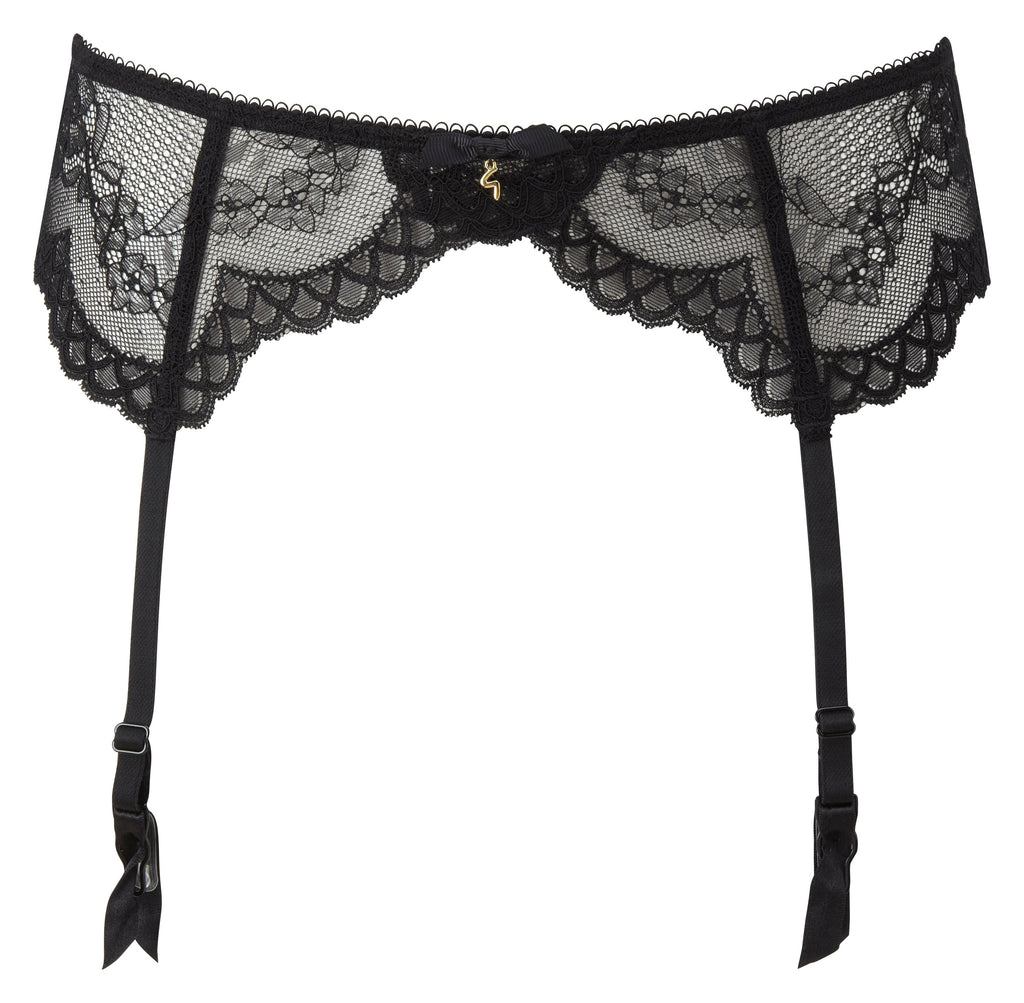 Sheer Lace Garter Belt Gossard Superboost Lace Black-3