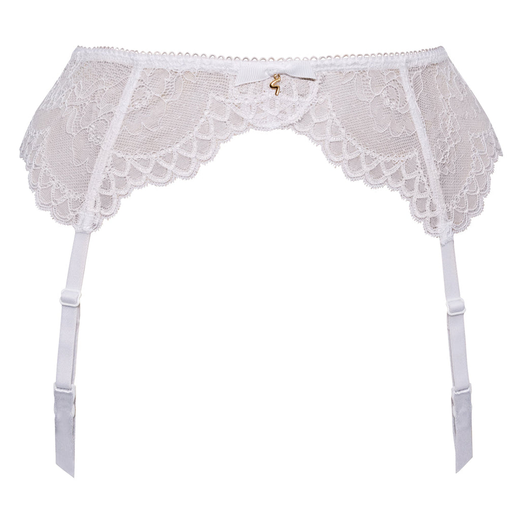 Sheer Lace Garter Belt Gossard Superboost Lace White-2