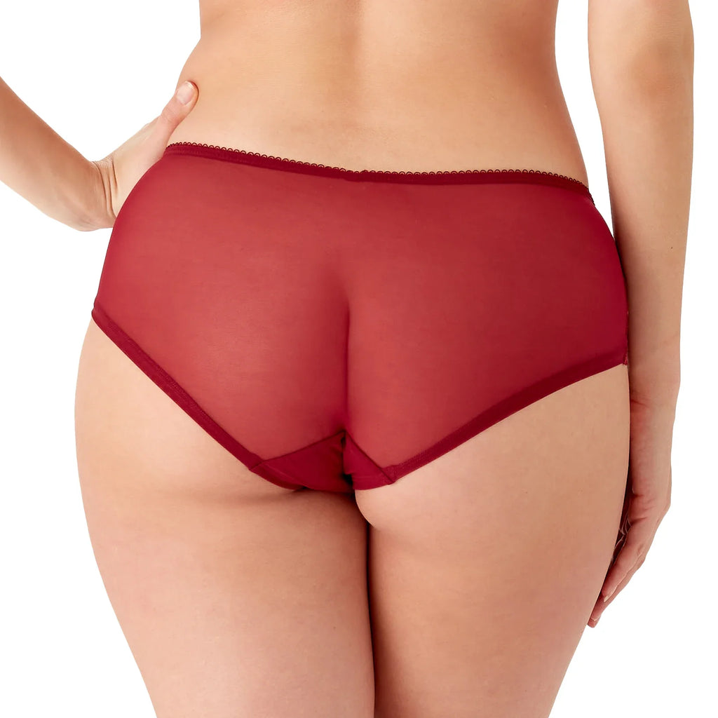 Gossard Superboost Lace Short Panty Cranberry/Raspberry Sorbet-1