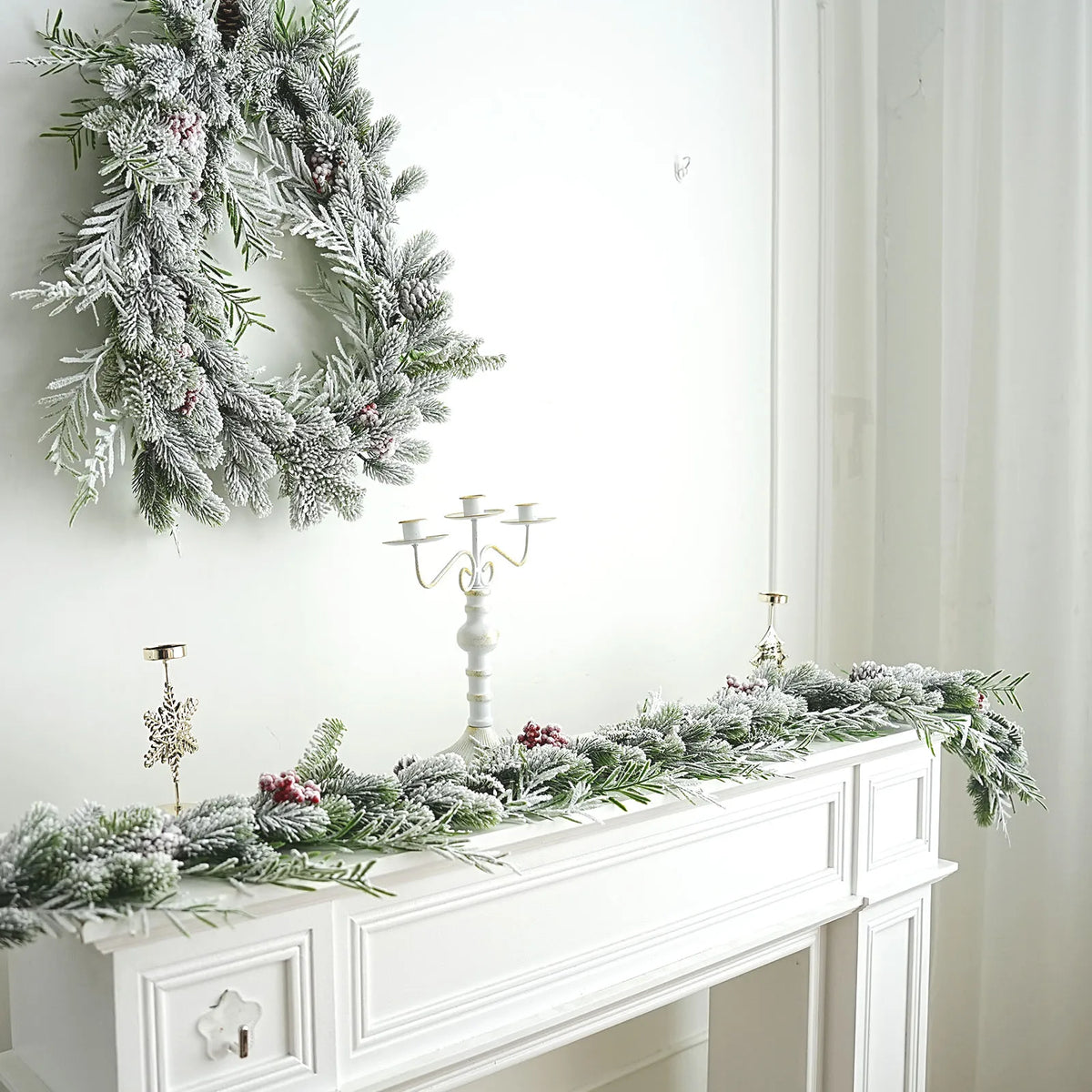 Red Berry Christmas Wreath Holiday Decor